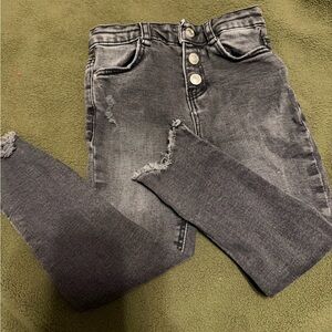 Zara Kids High Rise Black Jeans